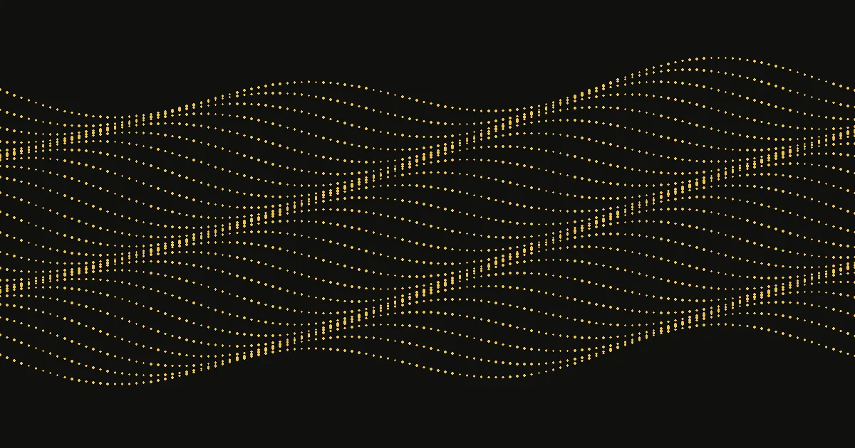 Abstract gold dot artwork for the article “Can a small manufacturer update an old WordPress site?”